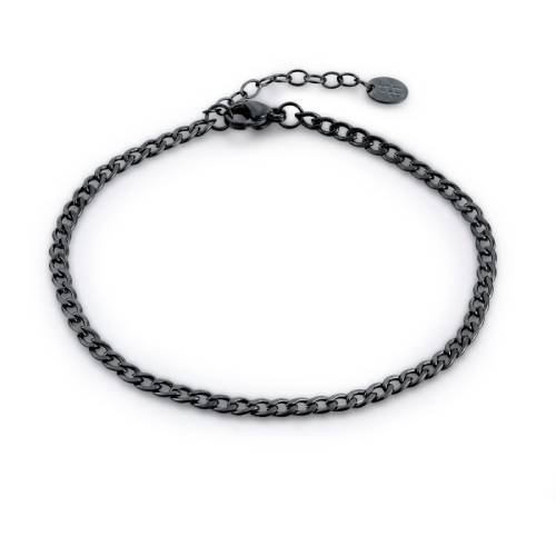Brand Gioielli Collezione Eternal Bracciale Catena Rock pvd nero