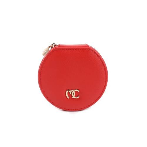 Maria Celine MC5106-3 THEA ROUND JEWERLY BOX Red